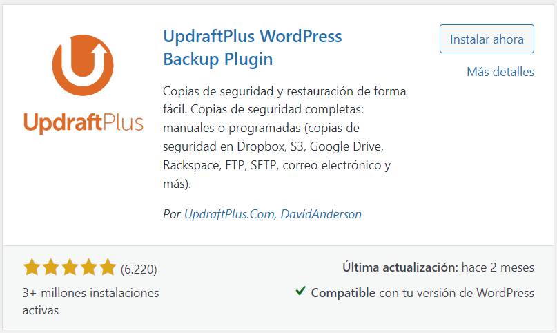 UpdraftPlus WordPress Backup Plugin 