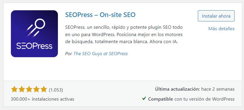 SEOpress modular seo local