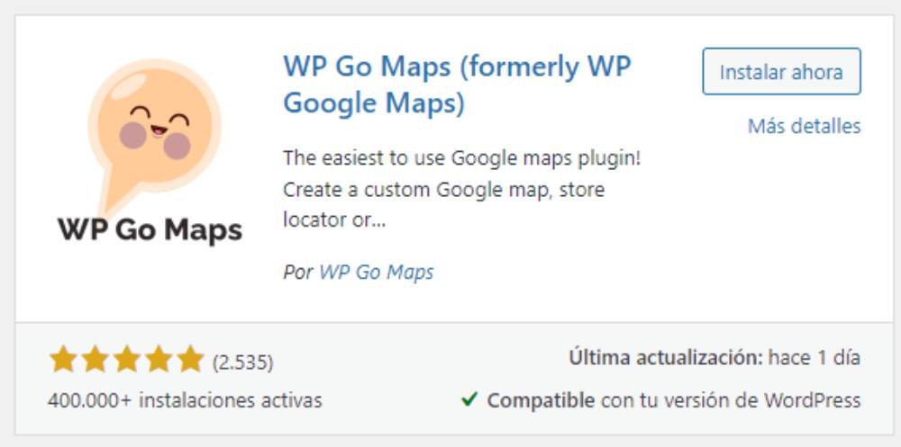 WP Go Maps PLugin Modular