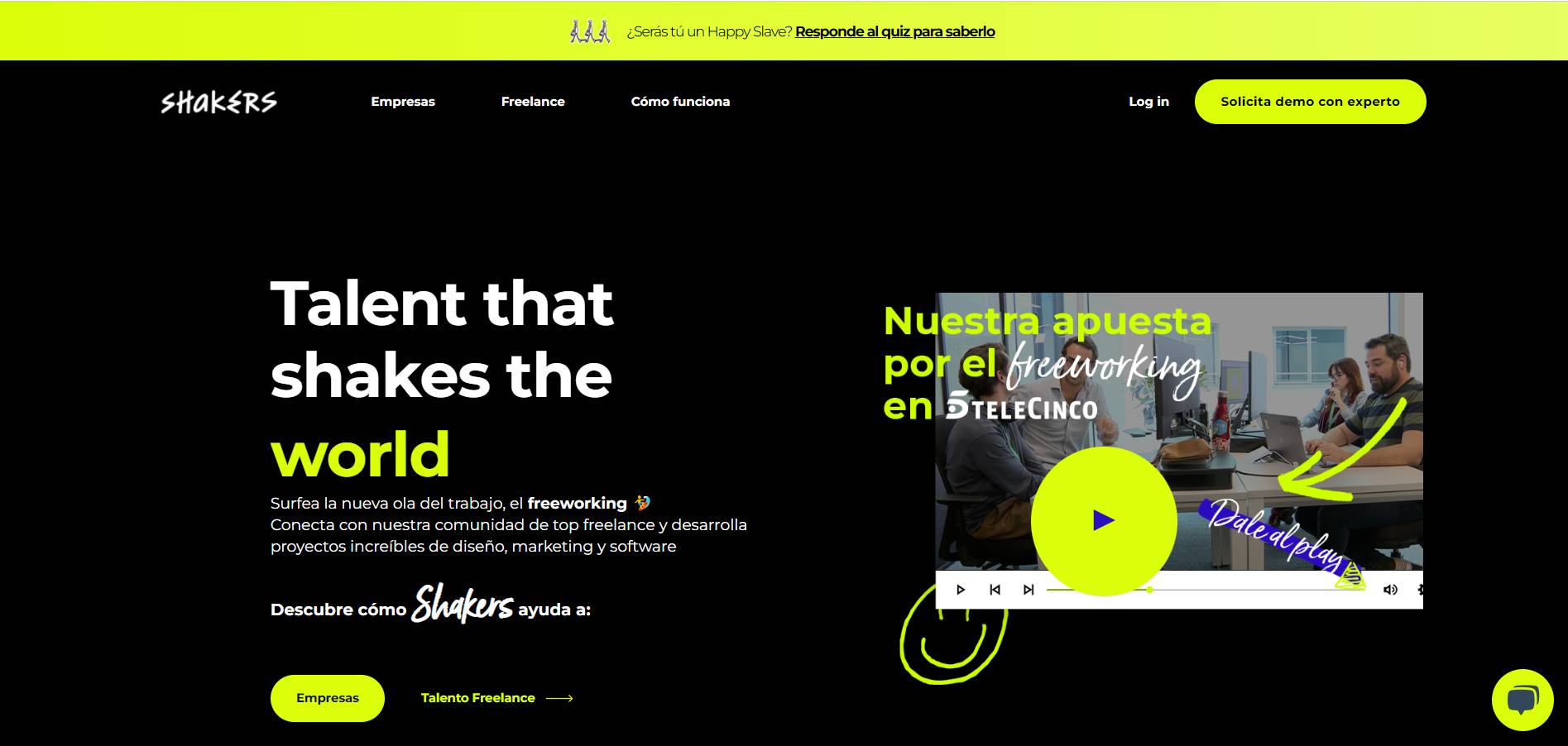 Shakers Works Portales Freelance Diseño Web