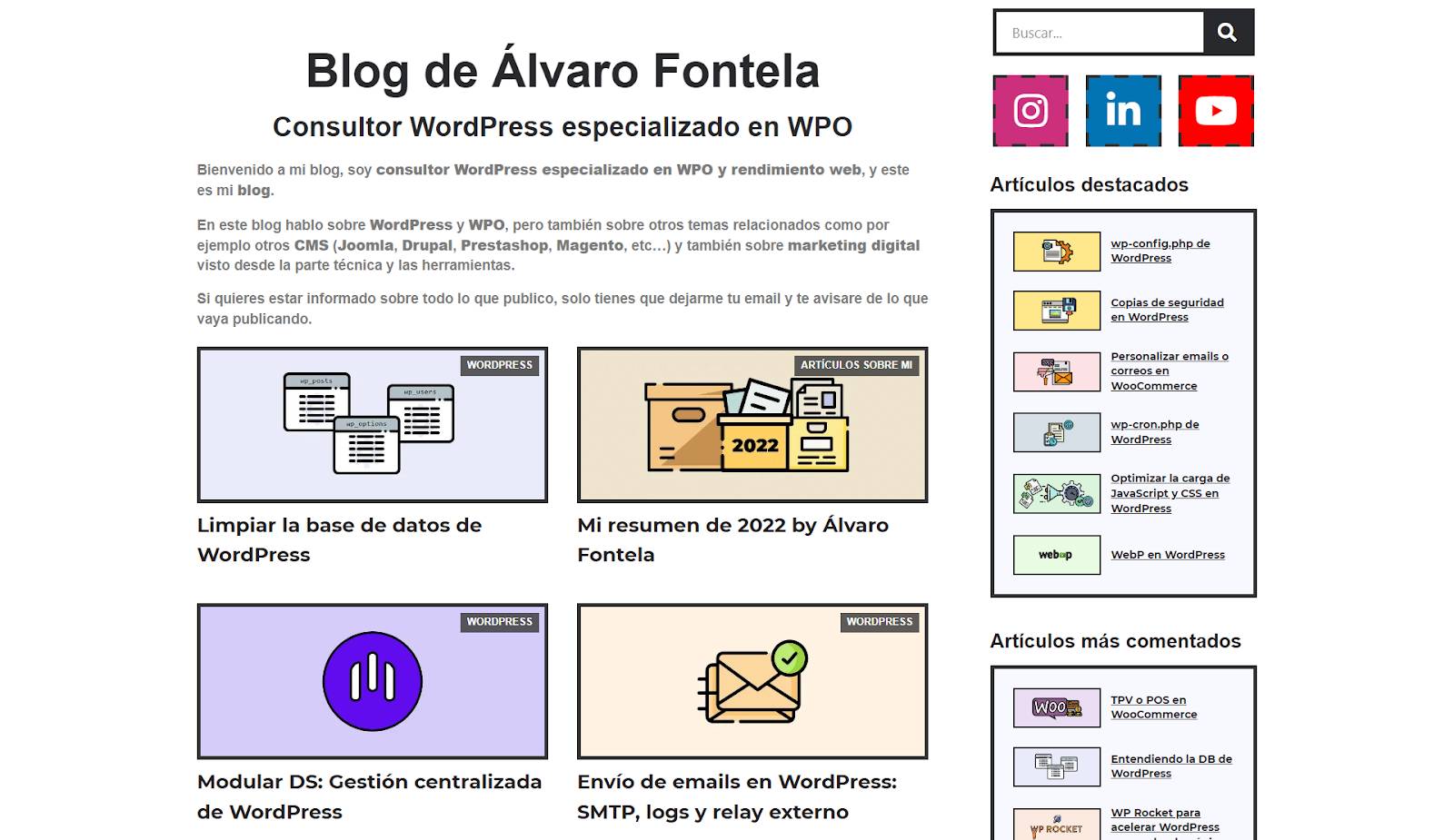 Alvaro Fontela Newsletter WordPress Modular