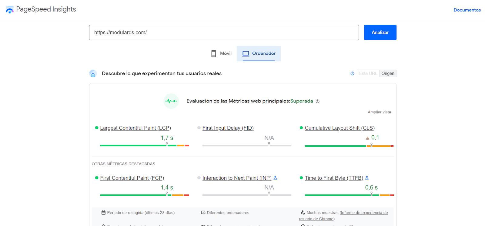 Google PageSpeed Insights Core Web Vitals Guia