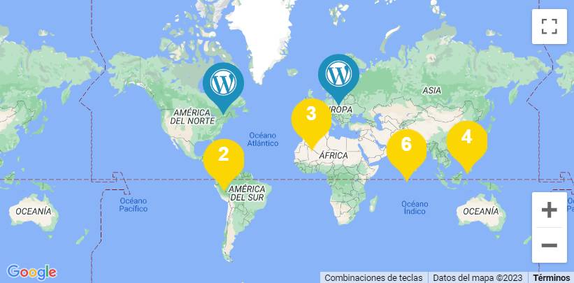Mapa de WordCamps Modular
