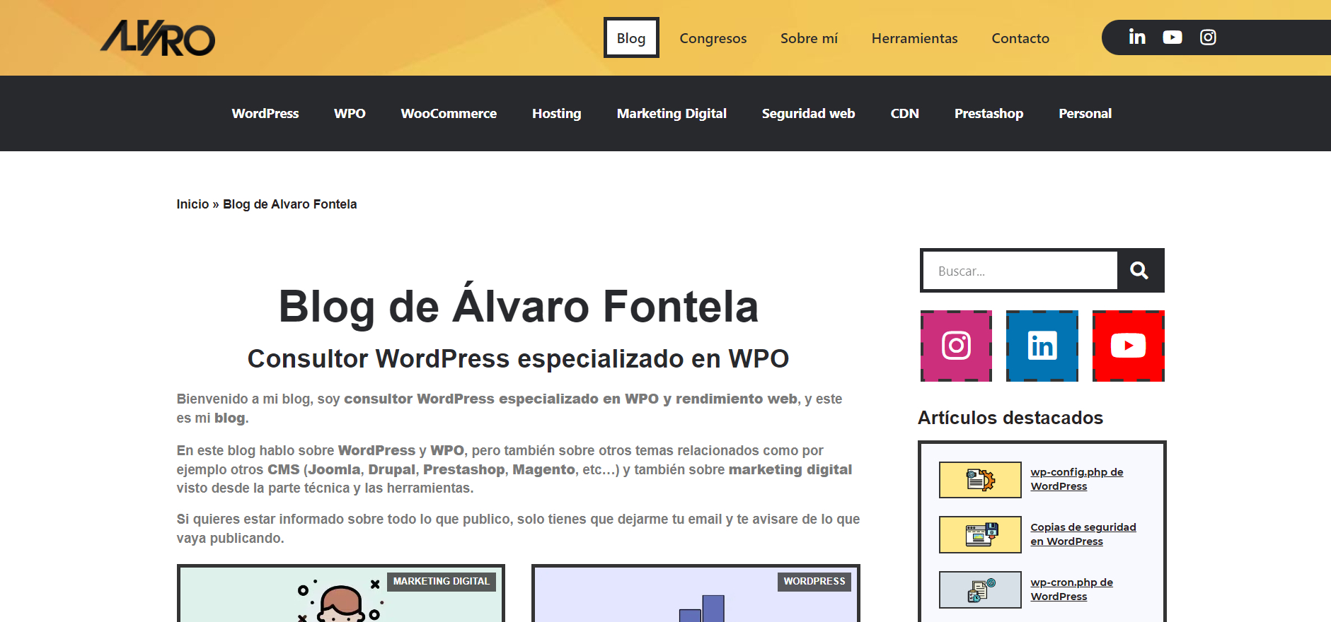 Alvaro Fontela Mejores Blogs WordPress Espanol Modular