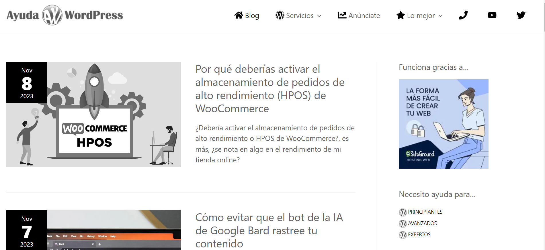 AyudaWP Mejores Blogs WordPress Español Modular