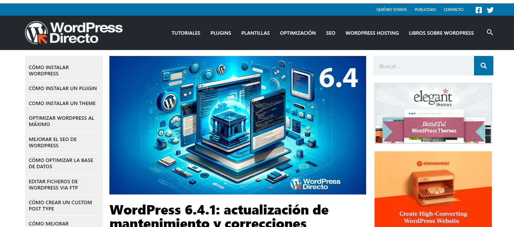 WordPress directo Mejores Blogs Espanol Modular