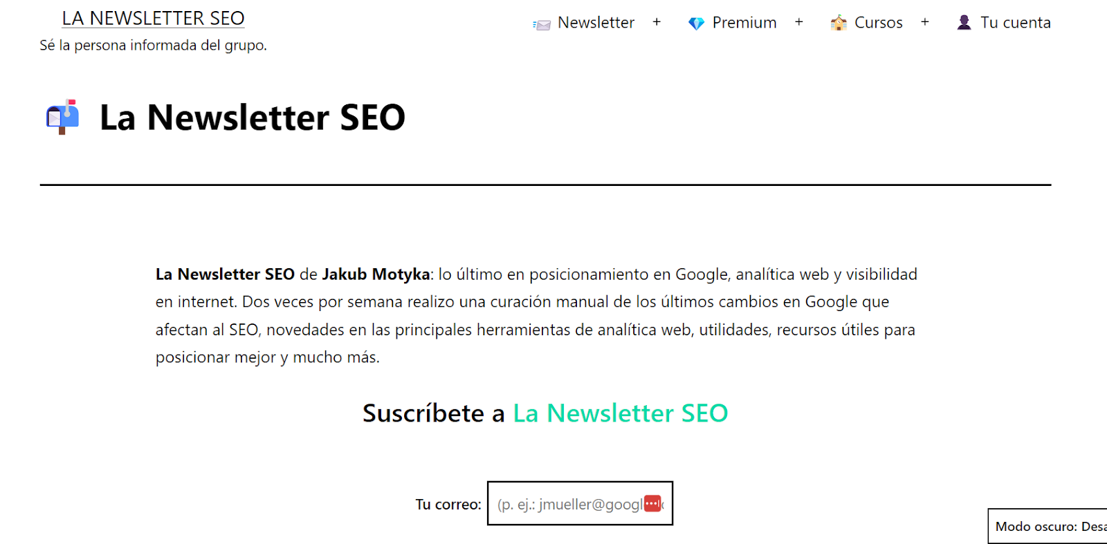 newsletter seo mejores newsletters seo espanol