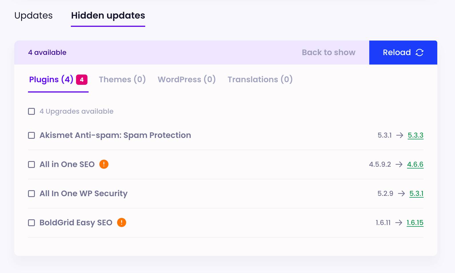 Updater improvements Modular DS