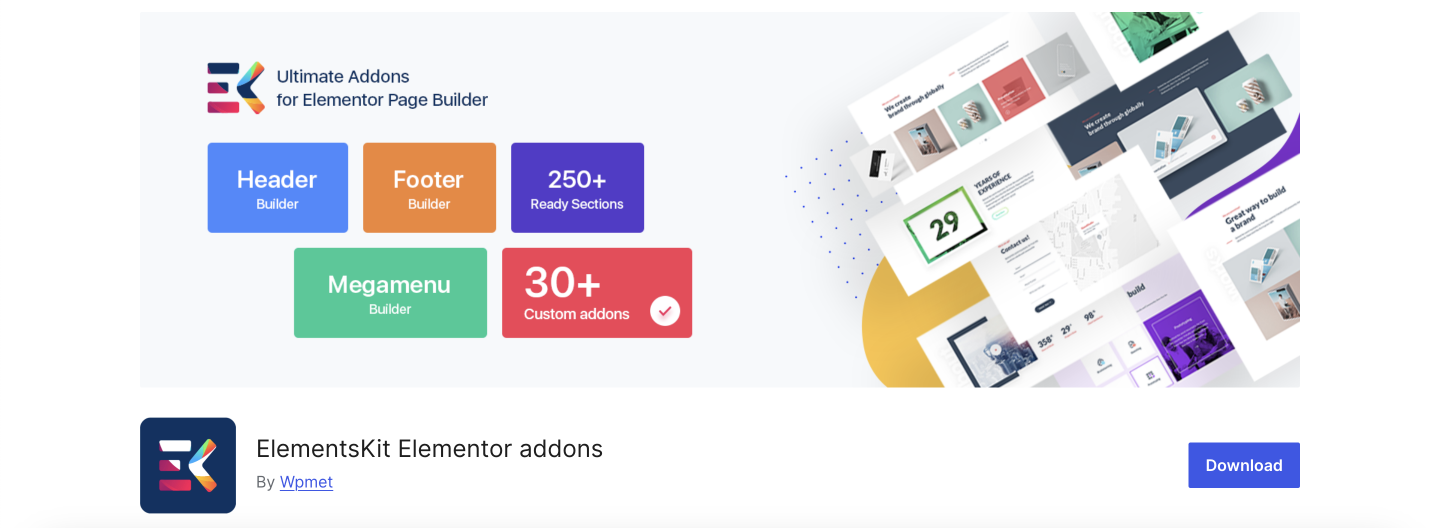 ElementsKit plugin on wordpress.org