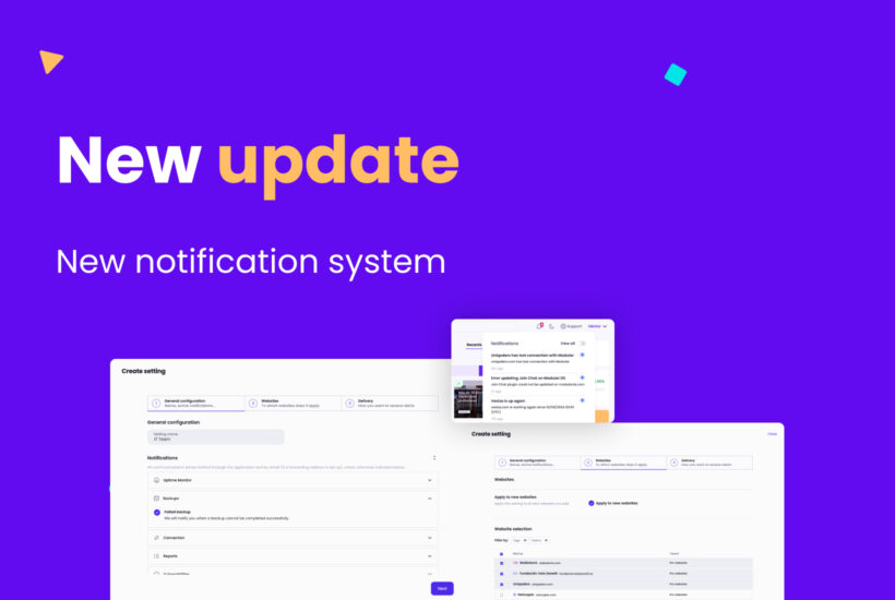 New update new notification system Modular