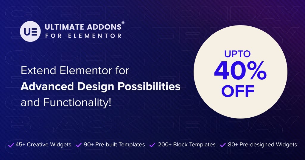 Ultimate Addons Elementor Black Friday Modular