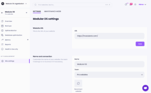Site URL change